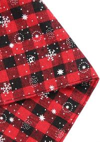 img 2 attached to 🎅 Set of 5 Lamphyface Christmas Dog Bandanas - Plaid Snowflake Pet Triangle Scarf Accessory for Dogs and Cats