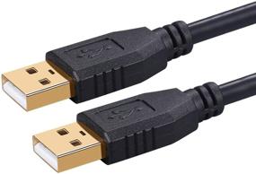 img 4 attached to 🔌 100ft USB-кабель, Tanbin USB A к A мужской к мужскому 2.0 кабель для передачи данных - идеально подходит для корпусов жестких дисков, принтеров, модемов, камер