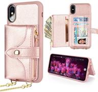 lameeku wallet case for iphone xs and iphone x 5 cell phones & accessories logo