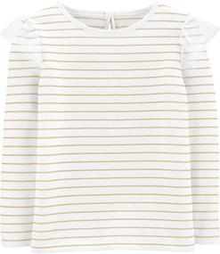 img 2 attached to 👚 Adorable Style: OshKosh B'Gosh Girls' Toddler Knit Fashion Top