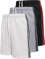 🩳 premium boyoo workout athletic running shorts with convenient pockets - boys' clothing essential logo