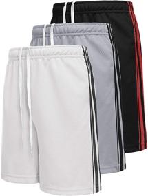 img 4 attached to 🩳 Premium Boyoo Workout Athletic Running Shorts with Convenient Pockets - Boys' Clothing Essential