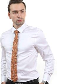 img 1 attached to 👔 Diverse and Stylish Men's Accessories: JESLANG's Cotton Printed Ties, Cummerbunds & Pocket Squares