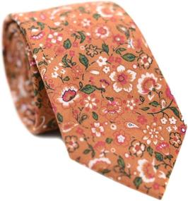 img 4 attached to 👔 Diverse and Stylish Men's Accessories: JESLANG's Cotton Printed Ties, Cummerbunds & Pocket Squares