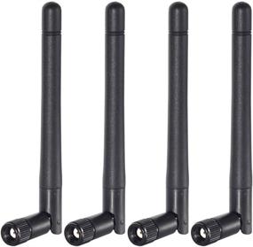 img 3 attached to Bingfu 3dBi MIMO RP-SMA Male Antenna (4-Pack) for Dual Band WiFi Router, Wireless Network Card, USB Adapter, Security IP Camera, Video Surveillance Monitor - 2.4GHz, 5GHz, and 5.8GHz