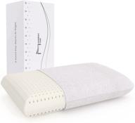 🛏️ ultimate comfort: talalay latex foam pillow for sleeping - extra soft bedding pillows (standard size), breathable & high elasticity - perfect for supine and stomach sleepers, relieves shoulder and neck pain logo