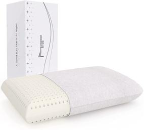 img 4 attached to 🛏️ Ultimate Comfort: Talalay Latex Foam Pillow for Sleeping - Extra Soft Bedding Pillows (Standard Size), Breathable & High Elasticity - Perfect for Supine and Stomach Sleepers, Relieves Shoulder and Neck Pain