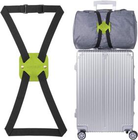 img 4 attached to 🧳 Luggage Strap Bag Bungee- Adjustable Travel Accessory for Luggage Storage