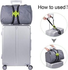 img 3 attached to 🧳 Luggage Strap Bag Bungee- Adjustable Travel Accessory for Luggage Storage