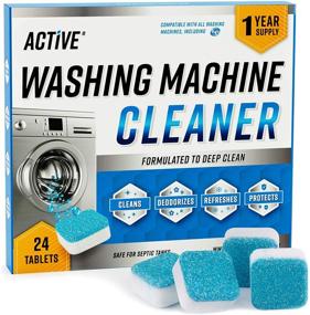 img 4 attached to 🧼 Deep Cleaning Tablets: Washing Machine Cleaner Descaler 24 Pack for HE Front & Top Loaders, Eliminates Residue & Ensures Hygienic Laundry