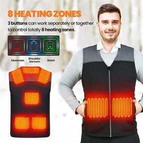 img 3 attached to 🧥 Rechargeable Smart Heated Vest for Women and Men - Upgraded Warming Jacket, Battery Not Included