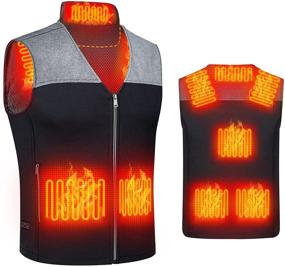 img 4 attached to 🧥 Rechargeable Smart Heated Vest for Women and Men - Upgraded Warming Jacket, Battery Not Included