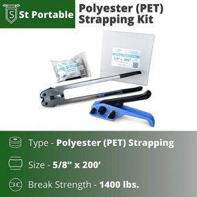 img 3 attached to 📦 IDL Packaging Polyester Strapping: Unbeatable Strength for Packaging & Shipping Supplies