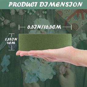 img 3 attached to 🌸 TAOPE 6.5'' Large Dry & Wet Floral Foam Bricks for Artificial Flowers - Perfect for Wedding Decoration!