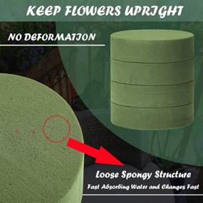 img 2 attached to 🌸 TAOPE 6.5'' Large Dry & Wet Floral Foam Bricks for Artificial Flowers - Perfect for Wedding Decoration!