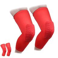 🏀 authentic fitness basketball volleyball badminton safety knee pads - reachstop leg sleeves for kids: breathable, elastic kneepads, 1 pair logo