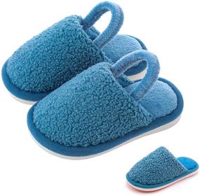 img 4 attached to Mictchz Bowknot Slippers Outdoor Toddler Boys' Shoes for Slippers