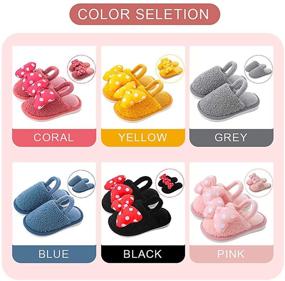 img 2 attached to Mictchz Bowknot Slippers Outdoor Toddler Boys' Shoes for Slippers