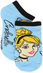 img 1 attached to 👑 Disney Princess Girls 6 pack Socks (Shoe: 10-4 (Sock: 6-8), Princess Names No Show) - Cute and Comfortable Socks for Little Princesses!