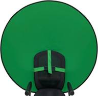 💚 sutekus portable webcam background: round green screen chair backdrop for professional video calls on zoom, skype, home conferences - 57" (strap included) logo