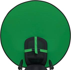 img 4 attached to 💚 Sutekus Portable Webcam Background: Round Green Screen Chair Backdrop for Professional Video Calls on Zoom, Skype, Home Conferences - 57" (Strap Included)