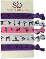 🤸 infinity collection gymnastics hair ties for girls - gymnastics accessories for hair - elastic bands for gymnasts logo