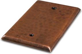 img 2 attached to 🔨 Enhance Your Décor with Monarch Pure Copper Hammered Blank Wall Plate/Switch Plate