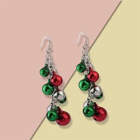 img 1 attached to Seakuur Christmas Earring Set - Jingle Bell Holiday Drop Dangle Earrings Gift for Women and Girls, Perfect for Party