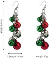 seakuur christmas earring set - jingle bell holiday drop dangle earrings gift for women and girls, perfect for party logo