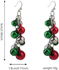 img 2 attached to Seakuur Christmas Earring Set - Jingle Bell Holiday Drop Dangle Earrings Gift for Women and Girls, Perfect for Party