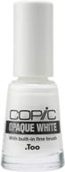 🎨 copic marker opaque water-based paint, 7 ml, white (copqbrsh) with brush - optimal for seo logo