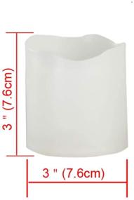 img 3 attached to 🕯️ Flameless Pillar Candles: 4-Pack LED Sets with Timer for Indoor/Outdoor Decoration, Home Party, Wedding - Battery Operated