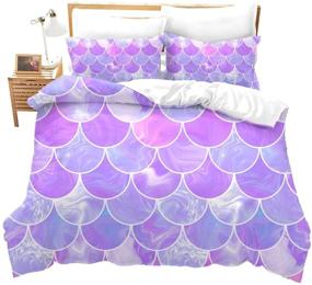 img 2 attached to Feelyou Mermaid Watercolor Decorative Comforter