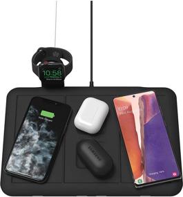 img 3 attached to 🔌 Ultimate 4-in-1 Wireless Charging Mat: Charge Up to Four Devices Wirelessly + USB! Designed for iPhone, AirPods, Apple Watch, Pixel, Galaxy & Qi-Enabled Devices