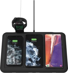 img 1 attached to 🔌 Ultimate 4-in-1 Wireless Charging Mat: Charge Up to Four Devices Wirelessly + USB! Designed for iPhone, AirPods, Apple Watch, Pixel, Galaxy & Qi-Enabled Devices