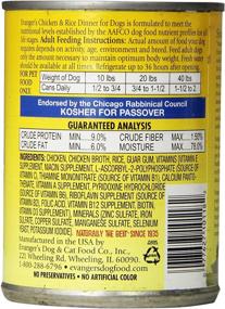 img 2 attached to 🐶 Premium Evangers Classic Chicken and Rice Dinner for Dogs, 12 Pack - 13oz Cans (10118) - High-Quality Canine Meal Delight!