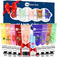 🎁 10-pack hand cream gift set with foot cream & lip balm – moisturizing hand lotion enriched with shea butter for dry cracked hands skin – unique christmas stocking stuffers gift for women, wife, mom, grandma logo