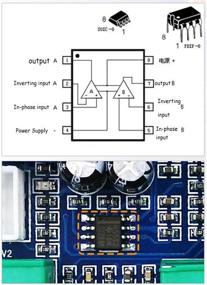 img 2 attached to 🔊 Acxico TPA3116D2 Audio Amplifier Board with Treble Bass Control - 2x80W Stereo Digital AMP Module, DC 12V~24V