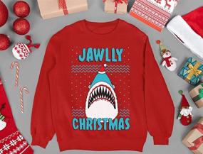 img 1 attached to 🎄 Jawlly Christmas Sweater Sweatshirt - Trendy Boys' Clothing by TeeStars