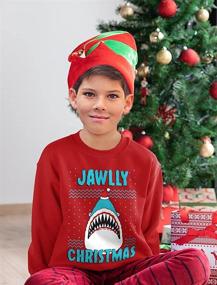 img 2 attached to 🎄 Jawlly Christmas Sweater Sweatshirt - Trendy Boys' Clothing by TeeStars
