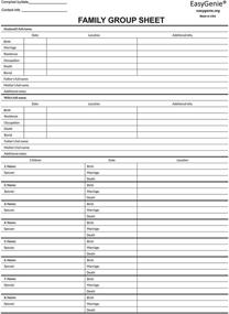 img 2 attached to 📚 Premium 7-Pack Blank Two-Sided Family Group Sheets: Archival-Quality Genealogy Forms for Ancestry Research