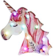 🦄 enchanting unicorn night lights: flower-painted, color-changing led marquee signs - perfect bedroom decor, unicorn gifts for girls, ideal for birthdays and christmas logo