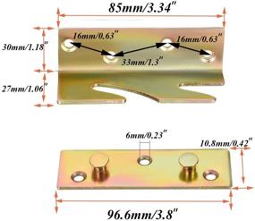 img 2 attached to 🔗 No Mortise Connectors for Headboards and Footboards - Socell