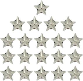 img 4 attached to 🌟 10-Piece Silver Star Badge Lapel Pins for Memorial Day, Veterans Day & 4th of July