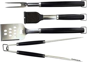 img 4 attached to 🔥 Enhance Your Grilling Experience with the Charcoal Companion CC1005 Perfect Chef Barbecue Tool Set (4-Piece)