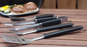 img 3 attached to 🔥 Enhance Your Grilling Experience with the Charcoal Companion CC1005 Perfect Chef Barbecue Tool Set (4-Piece)