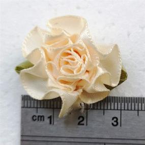 img 1 attached to 🎀 Chenkou Craft 40pcs Ribbon Flower Bows Carnation Appliques - Multi-Pack for Sewing Crafts