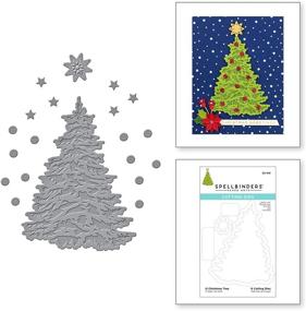 img 4 attached to 🎄 Spellbinders O Christmas Trim a Tree Collection Metal Etched Dies: Мгновенно украсьте свои залы!