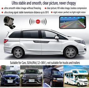 img 2 attached to Highly Efficient Casoda WiFi Wireless Backup Camera for iPhone and Android: Uninterrupted Ultra-Strong Signal, Smooth Video Playback, Crystal Clear Picture Ideal for Cars, SUVs, RVs, and More – Hassle-free Installation