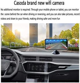 img 3 attached to Высокоэффективная беспроводная задняя видеокамера Casoda WiFi для iPhone и Android: не прерывающийся сигнал с ультрастроим наводкой, плавное воспроизведение видео, ясное изображение, идеально подходит для автомобилей, внедорожников, домов на колесах и многого другого - установка без проблем.